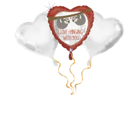 Love Hanging with you Faultier Ballon-Set 