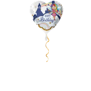 Ballon anniversaire fée - 43 cm