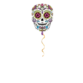 Calaveras bunt Ballon - 68cm
