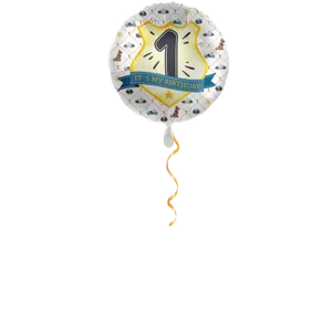 Polizei Zahl 1 Ballon - 43 cm