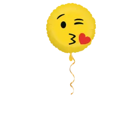 Ballon Smiley à baiser - 46cm