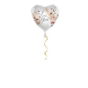 I love you Blumen  Ballon - 43 cm 