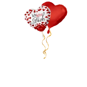 Ich Liebe Dich rote Herzen Ballon-Set