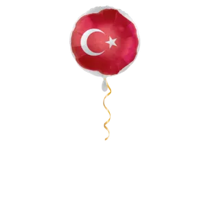 Türkei Flagge Ballon - 43cm