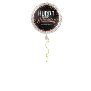 Hourra c'est ton anniversaire ballon – 43cm DE