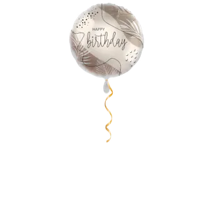 Happy Birthday beige Ballon - 43cm