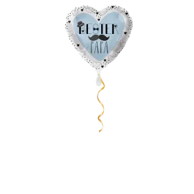 Bester Papa Herz Ballon - 43cm