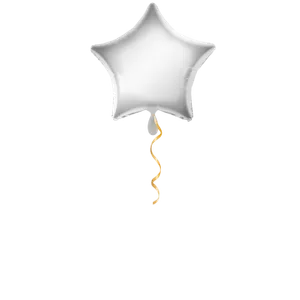 Stern silber klein Ballon - 43cm