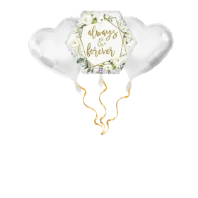 Always & forever Blumen Ballon-Set