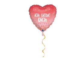 Ich liebe Dich rose ballon - 46cm 