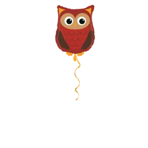 Eule Braun Ballon - 58cm