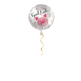 Bonne chance cochon ballon - 43 cm DE