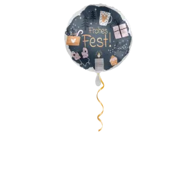 Frohes Fest Tasse Kerze Ballon - 43cm