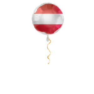 Österreich Flagge Ballon - 43cm