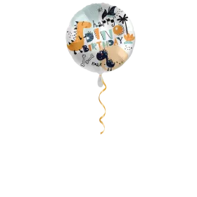 Dinosaurier Party Happy Birthday Ballon - 43cm