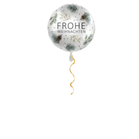 Frohe Weihnachten Sternen Ballon - 43cm