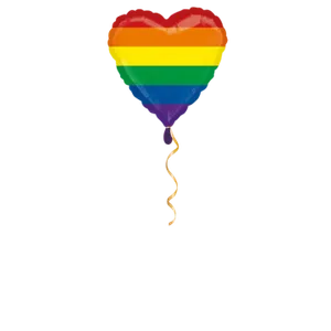 Pride coeur ballon - 43 cm