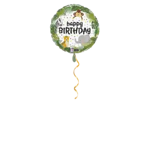 Jungle Happy Birthday Ballon - 46cm