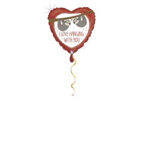 Love Hanging with you Faultier Ballon - 46cm
