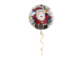 Santa im Schornstein Ballon - 43cm