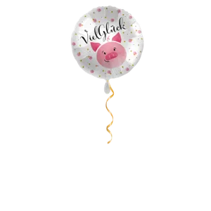 Bonne chance cochon ballon - 43 cm DE
