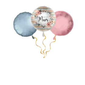 Best Mum Blumen  Ballon-Set 