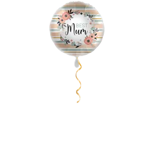 Best Mum Blumen Ballon - 43cm