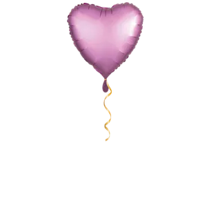 Herz rosa-violett Ballon - 43cm