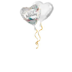 Gute Besserung Herz Ballon-Set