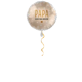 Papa du bist mein Superstar Ballon - 43cm