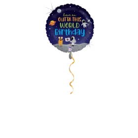 Outta this world Birthday Ballon - 46cm