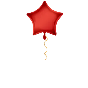 Stern rot klein Ballon - 43cm