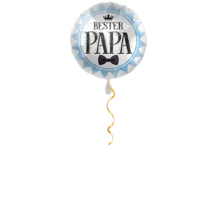 Bester Papa blau Ballon - 43 cm