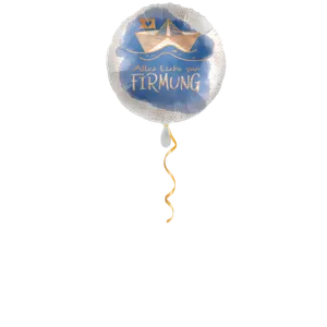 Firmung Schiff Ballon - 43 cm
