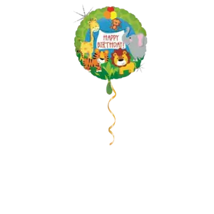 Happy Birthday wilde Tiere Ballon - 46cm