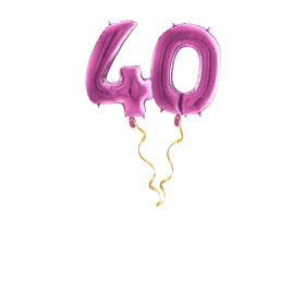 Zahl 40 Pink Ballon-Set 66 cm 