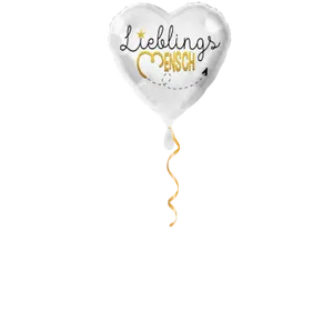 Lieblingsmensch weiss Ballon - 43cm
