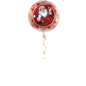 Fröhliche Weihnachten rot Ballon - 43cm