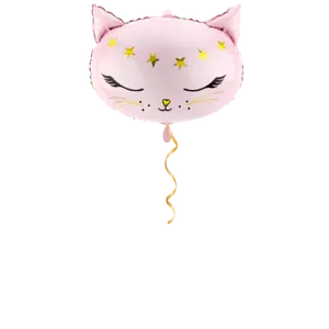 Katze rosa Ballon - 48cm