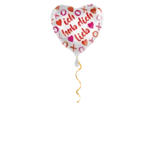 Ich hab dich lieb xoxo Ballon - 43 cm