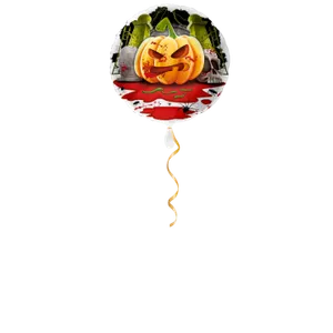 Kürbis mit Blut Ballon - 43cm