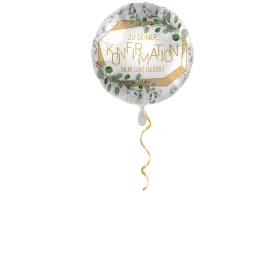 Confirmation Félicitations ballon – 43cm DE