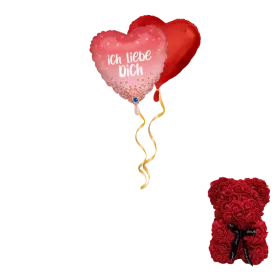 Ich liebe Dich Rosenbär-Set