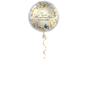 Confirmation fleurs ballon - 43 cm DE