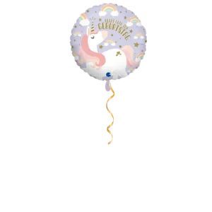 Alles Gute zum Geburtstag Einhorn Ballon - 46cm