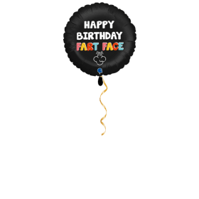 Happy Birthday Fart Face Ballon - 46cm