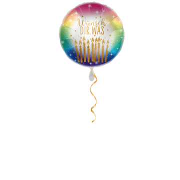 Wünsch Dir was Kerzen Ballon - 43cm