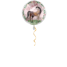 Happy Birthday Pferd Ballon - 43 cm