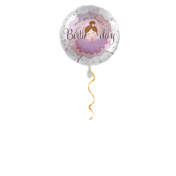 Ballerina Geburtstag Ballon - 43 cm