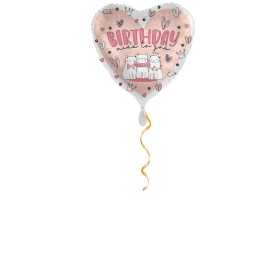 Birthday Miau Miau Miau Ballon - 43cm